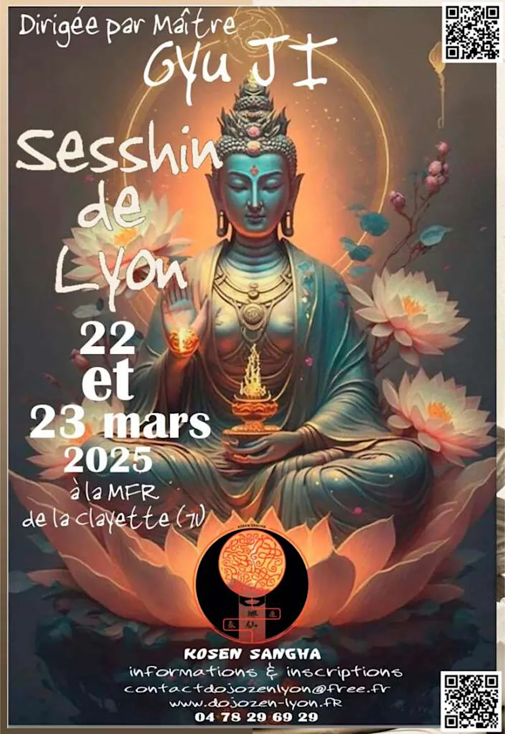 affiche lyon 2025 sesshin